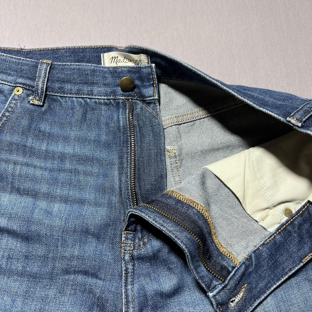 Madewell Superwide-Leg Jeans Softdrape Edition Womens 32 Blue High Waist - Picture 6 of 15
